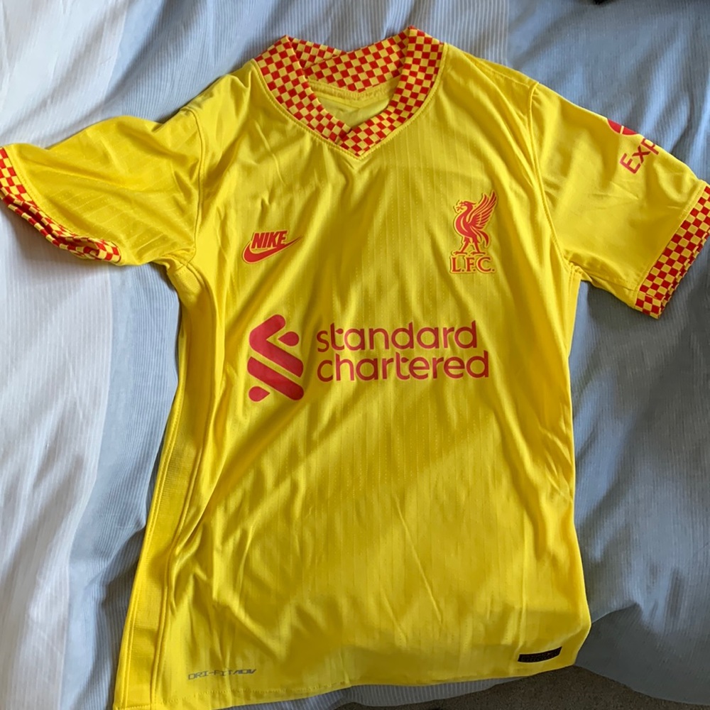 Nike Men’s Yellow and Red Liverpool FC Third Jersey
